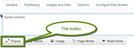 Editor's button example