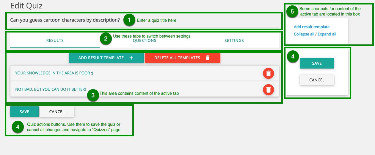 ARI Stream Quiz - Quiz page