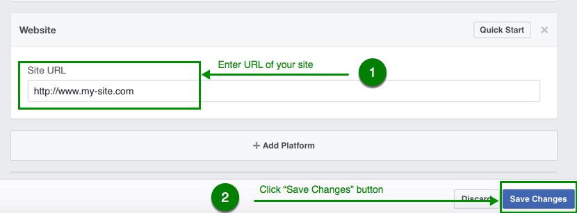 Configure Facebook app